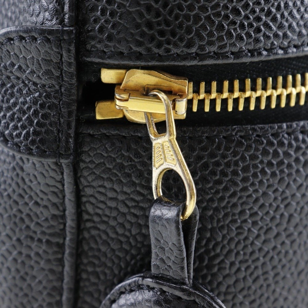 CHANEL Black Caviar Leather Pouch - Picture 8 of 10